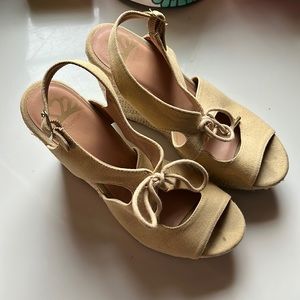Fergalicious open toe wedges
